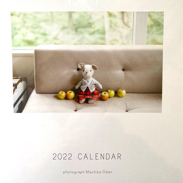 チェック&ストライプ 2022 カレンダー インテリア/住まい/日用品の文房具(カレンダー/スケジュール)の商品写真