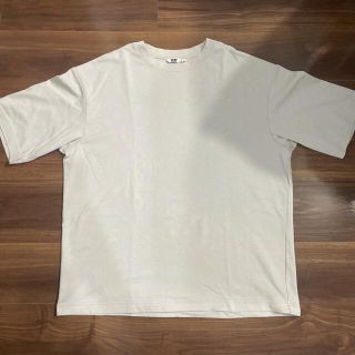 ユニクロ(UNIQLO)のUNIQLO U エアリズムコットンオーバーサイズTシャツ（5分袖）(Tシャツ/カットソー(半袖/袖なし))