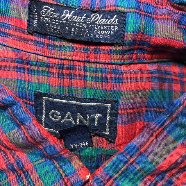 ART VINTAGE(アートヴィンテージ)の【90s】ガントラガー GANT 長袖シャツ XL チェック 輸入古着 赤  メンズのトップス(シャツ)の商品写真