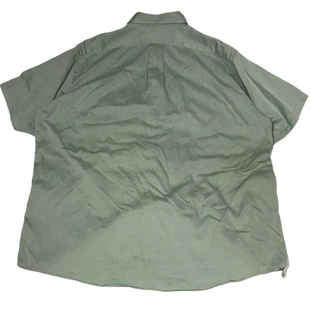 ART VINTAGE(アートヴィンテージ)の【90s】バンヒューゼン VANHEUSEN 半袖シャツ XL相当 緑 輸入古着 メンズのトップス(シャツ)の商品写真