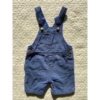 プチバトー(PETIT BATEAU)のプチバトー デニム サロペット 12m(ロンパース)