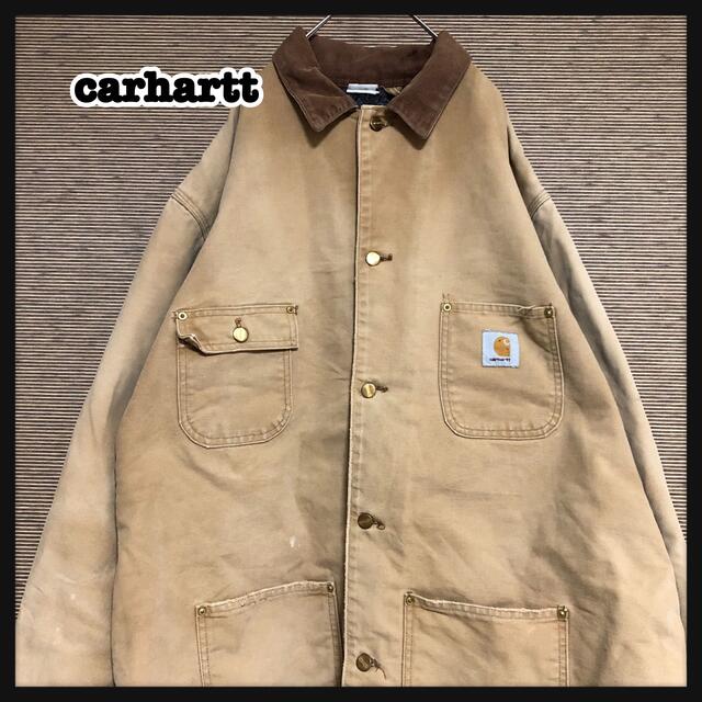 Carhartt  カーハート  チョアコート  裏ボア  コーデュロイ襟  緑