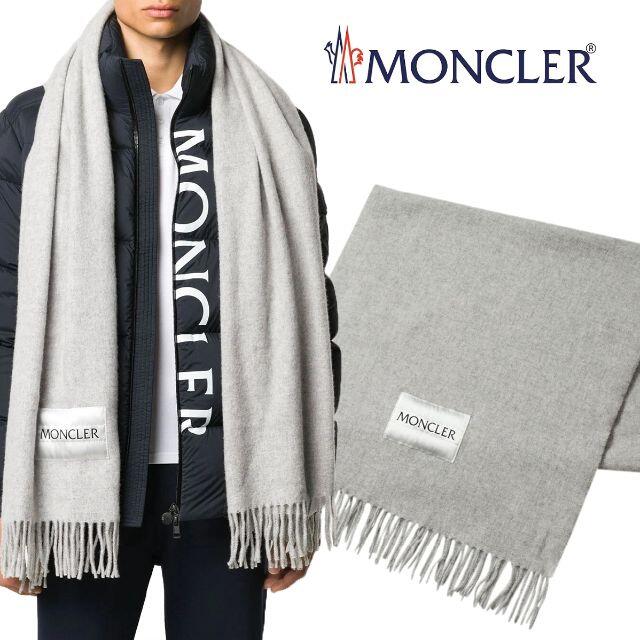 129 MONCLER SCIARPA グレー マフラー - マフラー