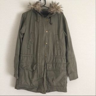 ギャップ(GAP)のGAP  フードつき ジャケット  カーキ(ロングコート)