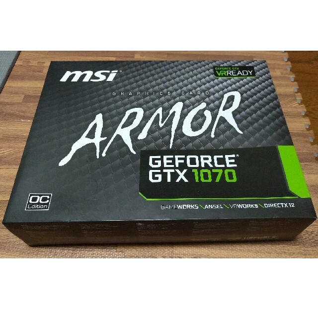 MSI GEFORCE GTX 1070 ARMOR 8G OC