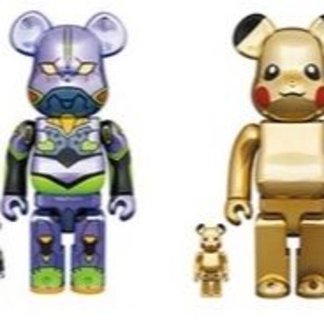 MEDICOMTOYPLUSBE@RBRICK エヴァンゲリオン初号機　ピカチュウ　セット