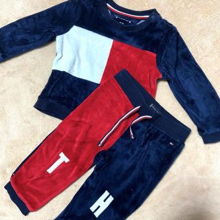 トミーヒルフィガー(TOMMY HILFIGER)のtommy hilfiger トミー ベビー セットアップ ベロア(トレーナー)