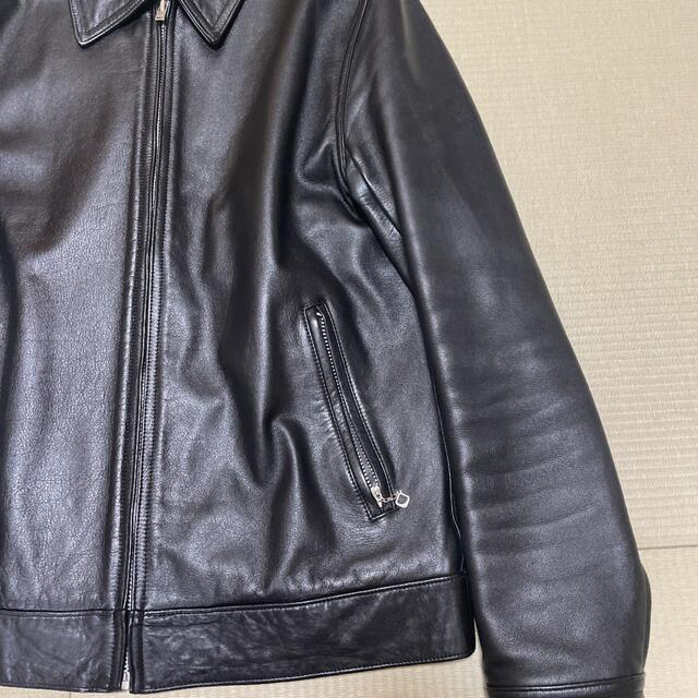 ワコマリア】シングルライダース レザージャケット 黒 牛本革 サイズL