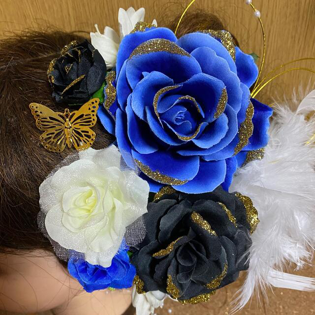 592　ヘアーアクセサリー　レースリボン　ホワイト　ハンドメイド