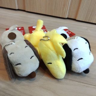 スヌーピー(SNOOPY)の☆最終値下げ☆SNOOPY　ぬいぐるみキーホルダー3匹セット(ぬいぐるみ)