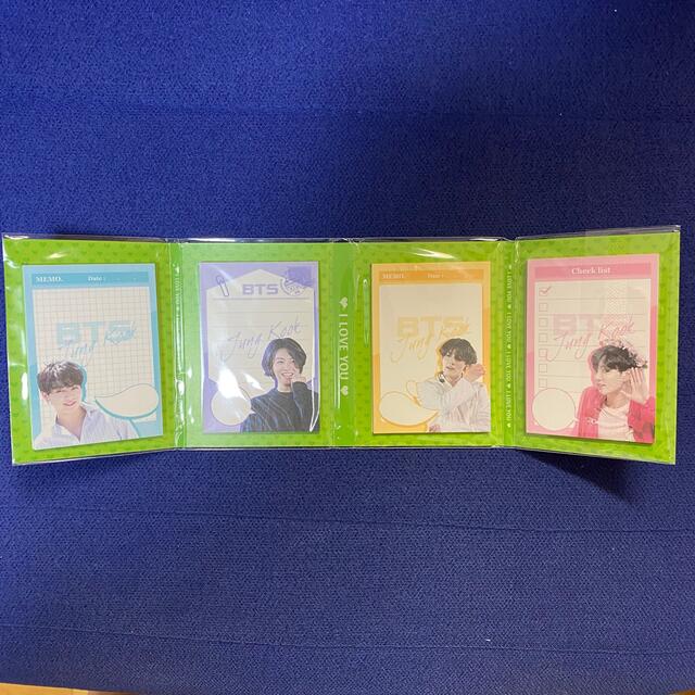 防弾少年団(BTS)(ボウダンショウネンダン)のジョングク 付箋 メモパッド エンタメ/ホビーのCD(K-POP/アジア)の商品写真