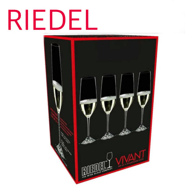 RIEDEL(リーデル)のRIEDEL シャンパングラスセット インテリア/住まい/日用品のキッチン/食器(グラス/カップ)の商品写真