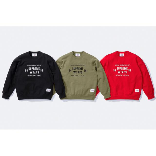 Supreme(シュプリーム)のSupreme / WTAPS Crewneck Light Olive L メンズのトップス(スウェット)の商品写真