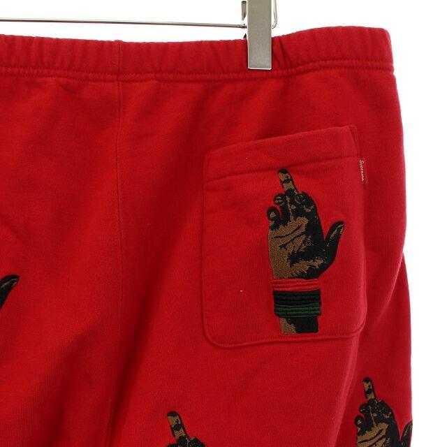 Supreme(シュプリーム)のシュプリーム 19AW スウェットパンツ 刺繍 コットン XL 赤 メンズのパンツ(スラックス)の商品写真