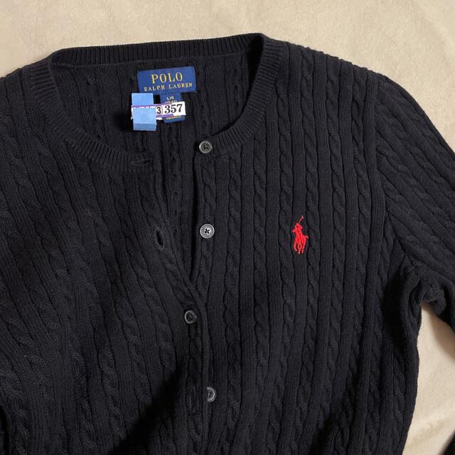 POLO RALPH LAUREN(ポロラルフローレン)のキッズ　カーディガン150 キッズ/ベビー/マタニティのキッズ服女の子用(90cm~)(カーディガン)の商品写真