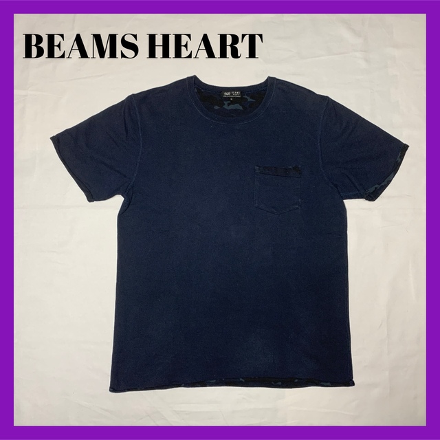 BEAMS(ビームス)のビームス Tシャツ 迷彩 カモフラ レディース 厚手 ネイビー レディースのトップス(Tシャツ(半袖/袖なし))の商品写真
