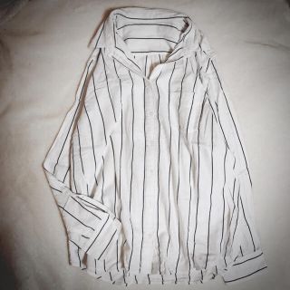 クリスプ(Crisp)のシャツ/ストライプ/パジャマ/オーバーサイズ/ビッグ/古着/used(シャツ/ブラウス(長袖/七分))