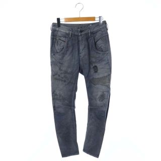 ディーゼル(DIESEL)のディーゼル デニムパンツ ジーンズ スキニー ダメージ加工 W23 グレー(デニム/ジーンズ)