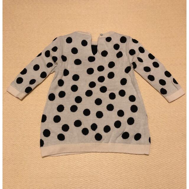 bobo chose(ボボチョース)のTiny cottons ニットワンピース キッズ/ベビー/マタニティのベビー服(~85cm)(ワンピース)の商品写真