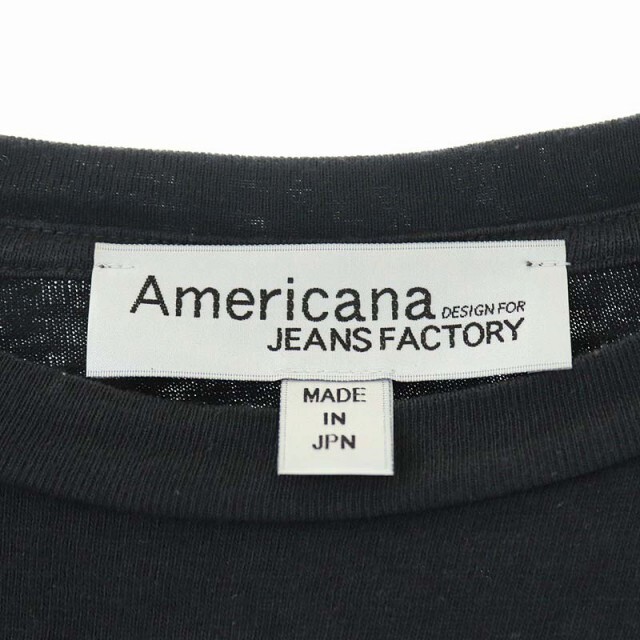 AMERICANA(アメリカーナ)のアメリカーナ JEANS FACTORY ロゴプリントTシャツ カットソー レディースのトップス(その他)の商品写真