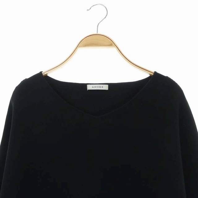 ADORE - アドーア 19AW Vネック五分袖ニット カットソー プルオーバー