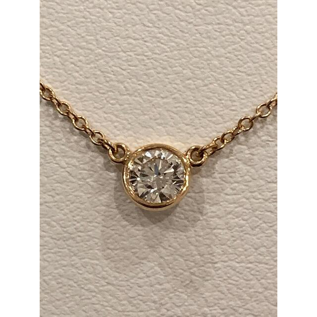 Tiffany & Co.(ティファニー)のティファニー　バイザヤード　ダイヤモンド0.29ctネックレス　AU750 RG レディースのアクセサリー(ネックレス)の商品写真