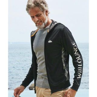 ナノユニバース(nano・universe)の☆QUIKSILVER x WillLOUNGE ナノユニバース ロゴ パーカー(パーカー)