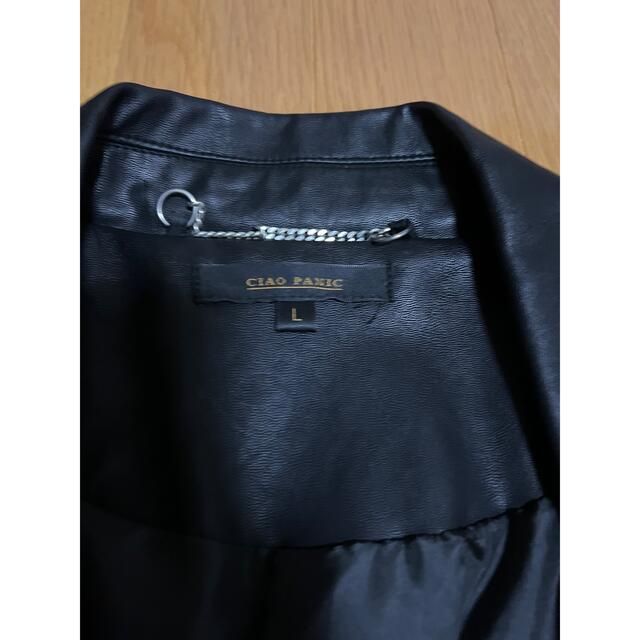 Ciaopanic(チャオパニック)のチャオパニック　革ジャケットLサイズ メンズのジャケット/アウター(レザージャケット)の商品写真
