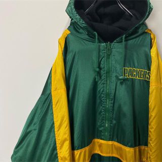 リーボック(Reebok)のグリーンベイ　パッカーズ　ナイロンプルオーバーGreen Bay Packers(ナイロンジャケット)