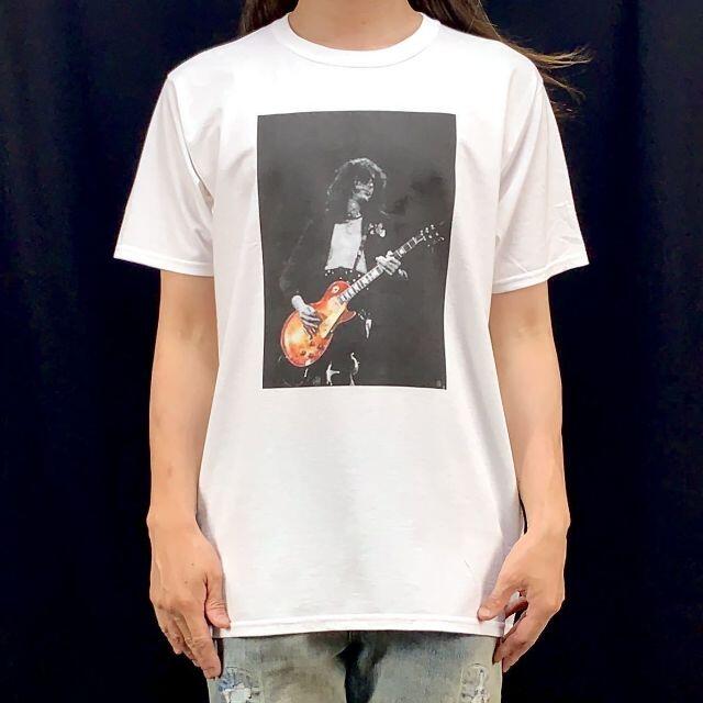 【ロック Tシャツ】新品 ジミーペイジ ストリート ファッション プリント