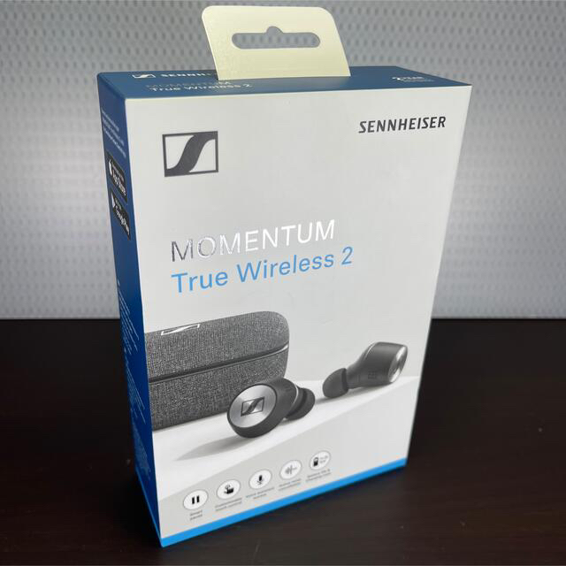 SENNHEISER(ゼンハイザー)のMOMENTUM True Wireless 2 M3IETW2 BLACK スマホ/家電/カメラのオーディオ機器(ヘッドフォン/イヤフォン)の商品写真