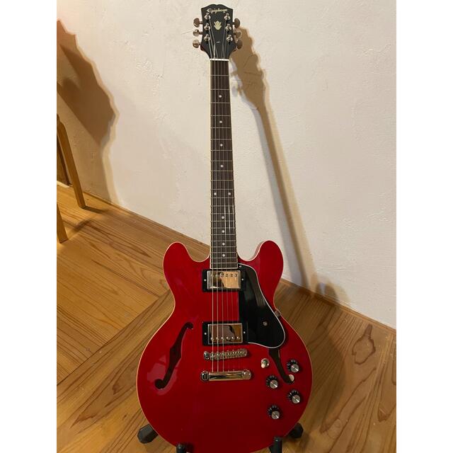 Gibson(ギブソン)の新同品　セミアコEpiphone ES-339 Cherry G7THカポ 楽器のギター(アコースティックギター)の商品写真