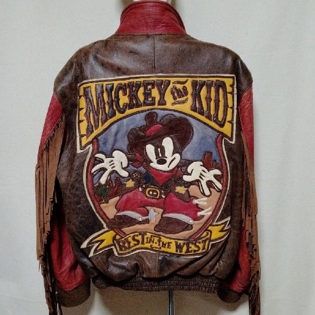 お見舞い 値下げ交渉あり。ウォルトディズニーmickeythekid皮ジャン レザージャケット お見舞い 値下げ交渉あり。ウォルトディズニーmickeythekid皮ジャン レザージャケット