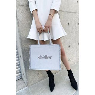 sheller シェリエ バックZIPスウェットミニワンピース