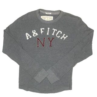 アバクロンビーアンドフィッチ(Abercrombie&Fitch)のAbercrombie&Fitch A＆FITCH NYロゴ 長袖Tシャツ M(Tシャツ/カットソー(七分/長袖))