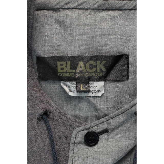 BLACK COMME des GARCONS(ブラックコムデギャルソン)のブラックコムデギャルソン AD2013パッチワークフード長袖シャツ L メンズのトップス(シャツ)の商品写真