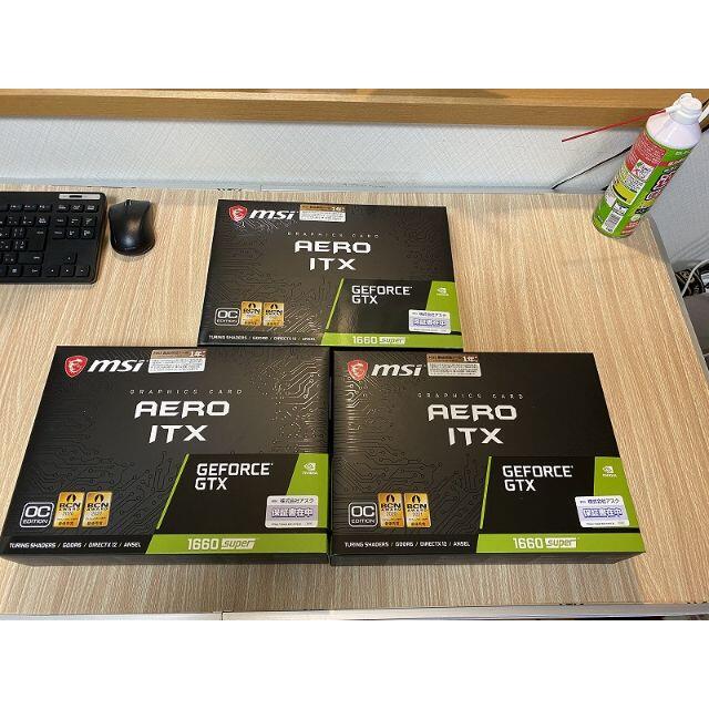 お気に入り】 新品未使用 納品書付GTX 1660 SUPER AERO ITX OC 3個 PC