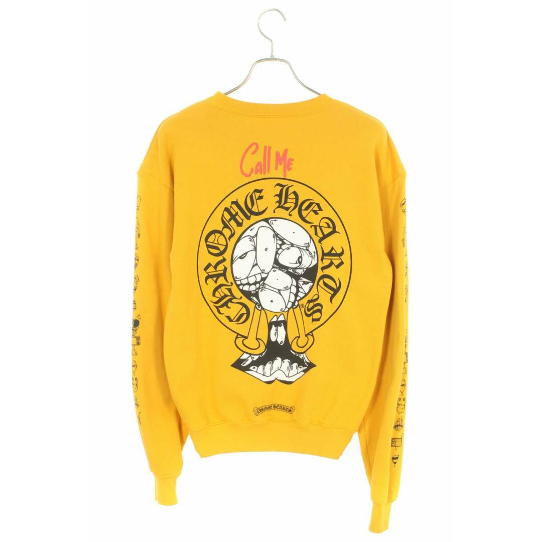 クロムハーツ PPO mustard SWTSHRT MATTY BOYバックプリントスウェットカットソー  メンズ XS