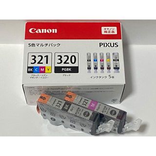 キヤノン(Canon)のCanon インクカートリッジ BCI-321+320/5MP未開封＋未使用2(PC周辺機器)