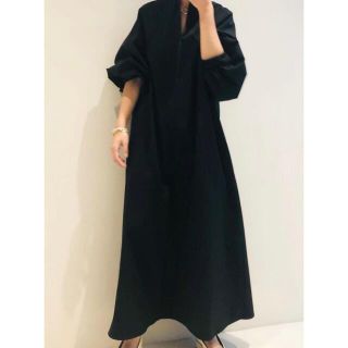 デミルクスビームス(Demi-Luxe BEAMS)の美品　Demi-Luxe BEAMS  AK+1  フロントジップ ワンピース(ロングワンピース/マキシワンピース)