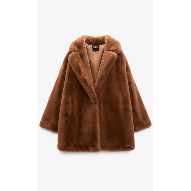 最終お値下げ！ZARA フェイクファーコートmaxmara