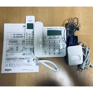 パナソニック(Panasonic)の【美品】　パナソニック 電話機　VE-GD25DL(その他)