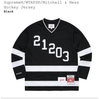 シュプリーム(Supreme)のSupreme × WTAPS  Hockey Jersey  黒色　Mサイズ(Tシャツ/カットソー(七分/長袖))