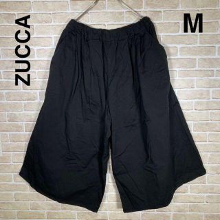 ズッカ(ZUCCa)のZUCCA ズッカ ワイドパンツ 黒 【M】ガウチョパンツ　ゆったり(その他)