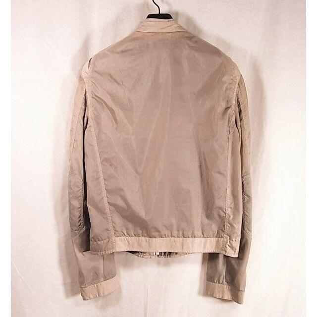sizeS エトロ ETRO カンガルー革使い ナイロンライダースジャケット-