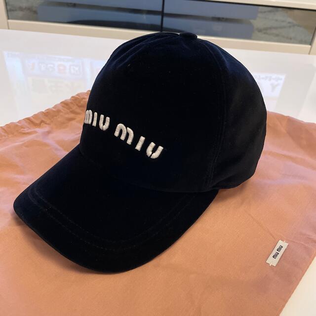 帽子MIUMIU♡ベルベット生地CAP