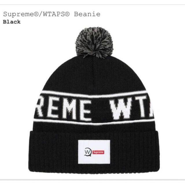 Supreme(シュプリーム)のSupreme WTAPS Beanie 黒 メンズの帽子(ニット帽/ビーニー)の商品写真