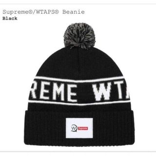 シュプリーム(Supreme)のSupreme WTAPS Beanie 黒(ニット帽/ビーニー)