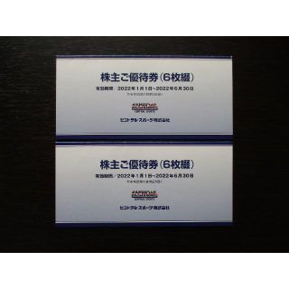 セントラルスポーツ 株主優待券 6枚綴り×2冊(フィットネスクラブ)