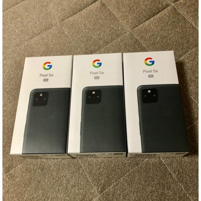 新品未使用　simフリー　google pixel5 3台